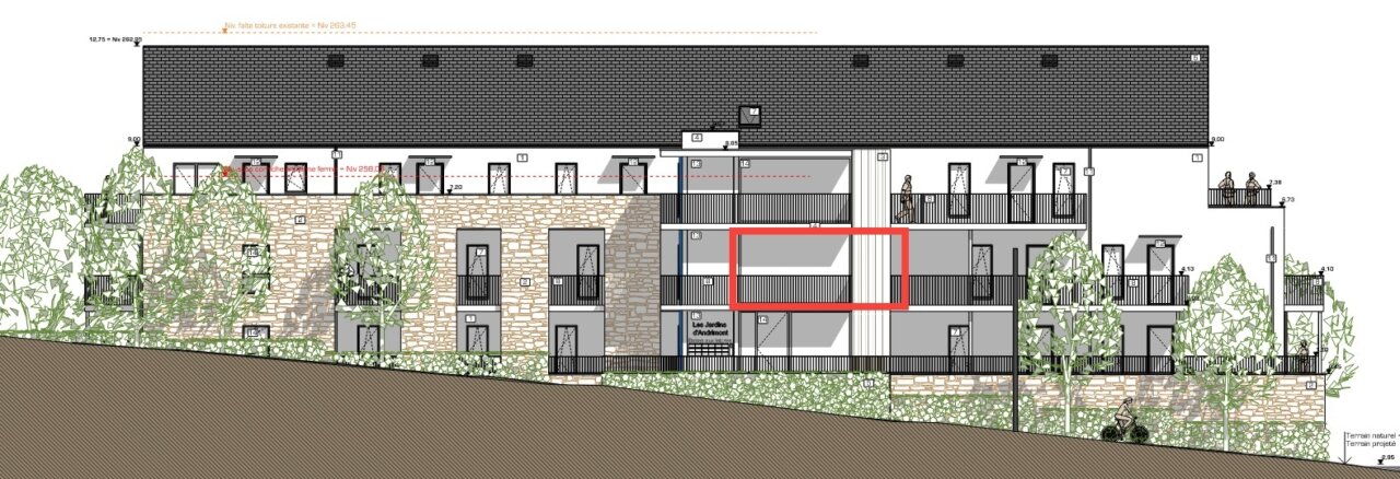 Appartement 1 D façade