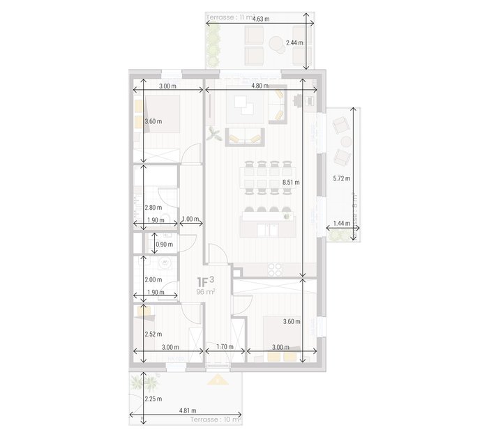 Appartement 1 F