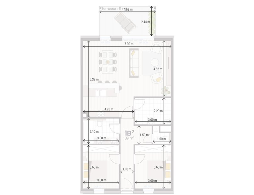 Appartement 1 B
