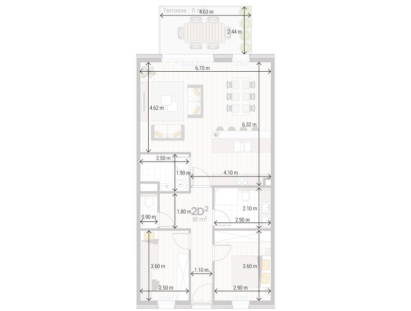 Appartement 2 D