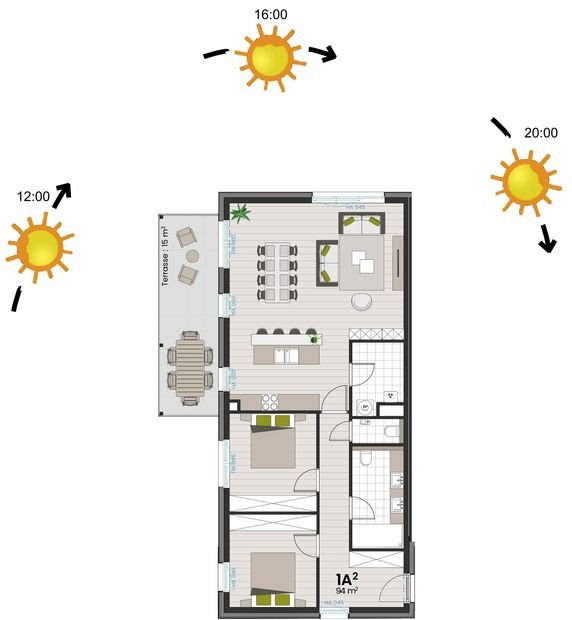 AND appartement 1 A avec position soleils 1