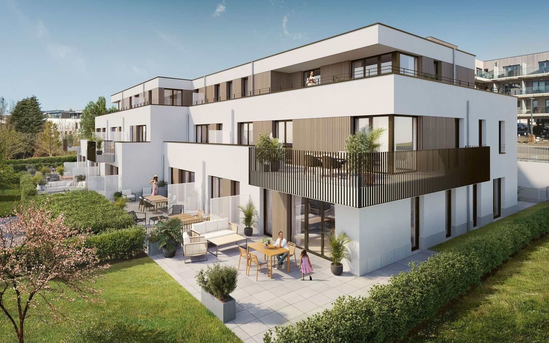 Vue arrière - appartement 0F