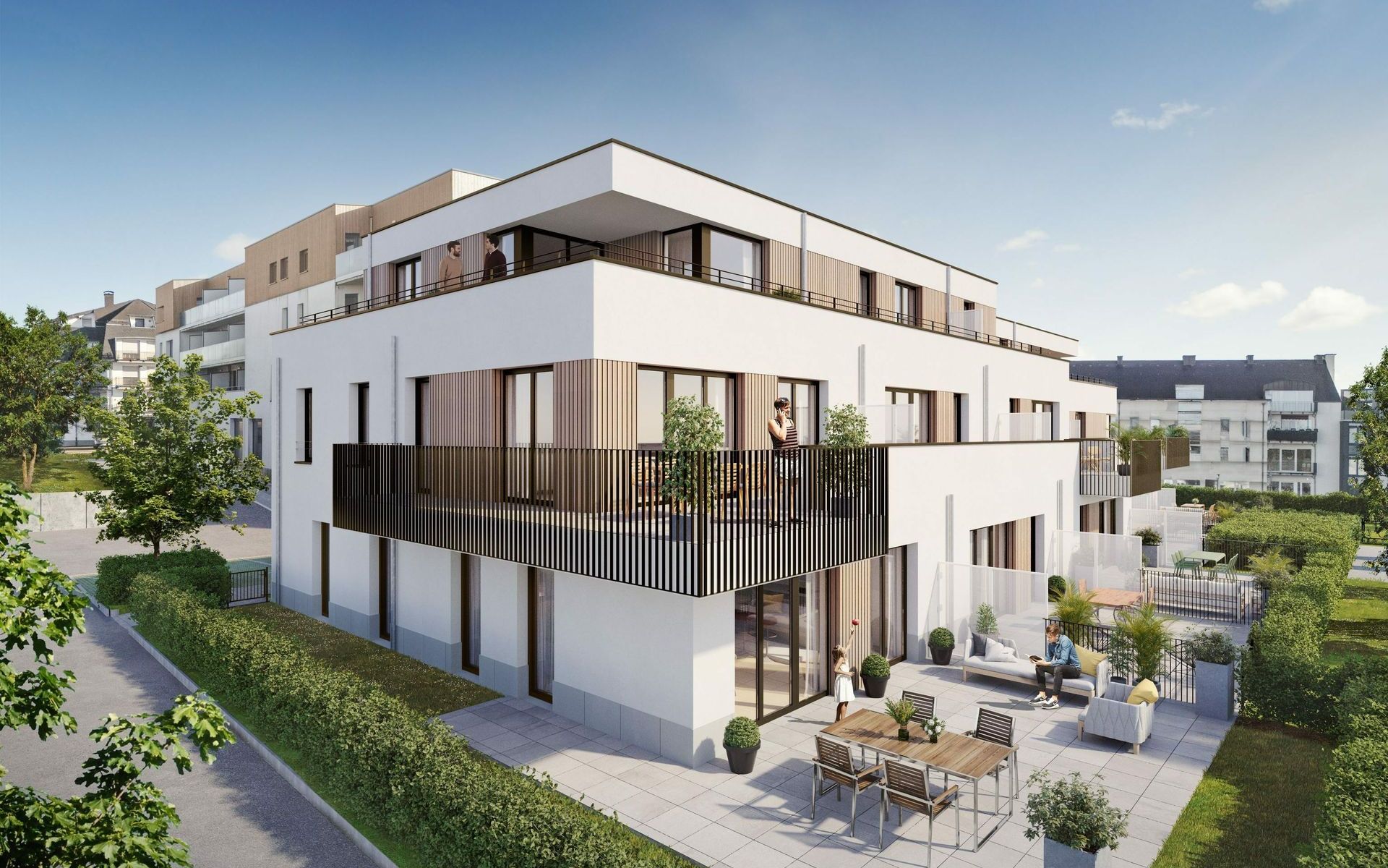 Vue arrière - appartement 0A