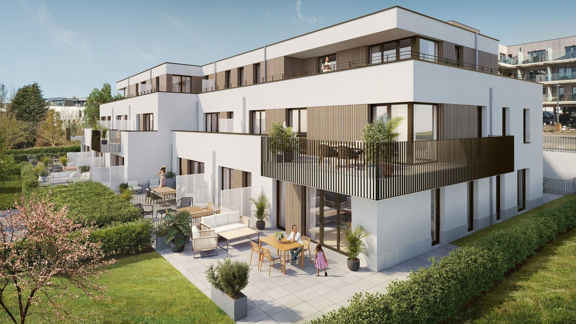 Vue arrière - appartement 0F