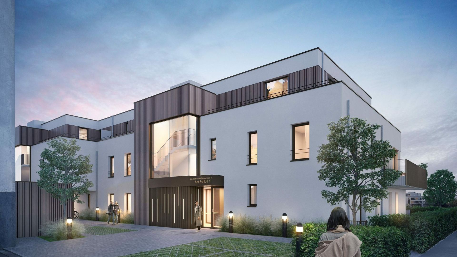 LU Weiswampach Immeuble rue Gruuss Strooss MAJ Vue 7 NUIT 251014